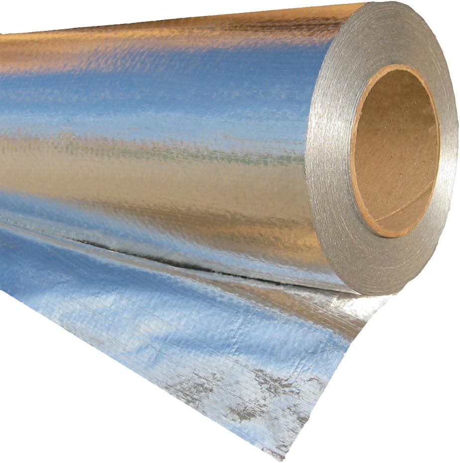 500 sq ft Roll Reflective Aluminum Radiant Barrier Foil Insulation E48678