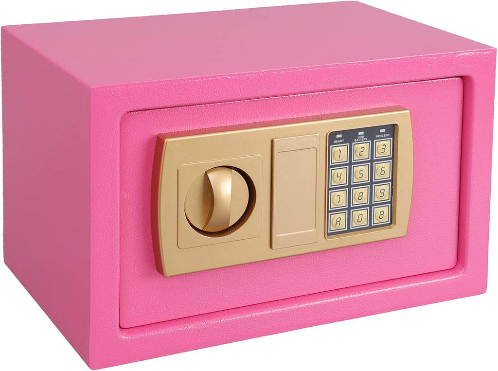 Pink 1.8 Cubic Feet Digital Steel Safe with Keypad X20801