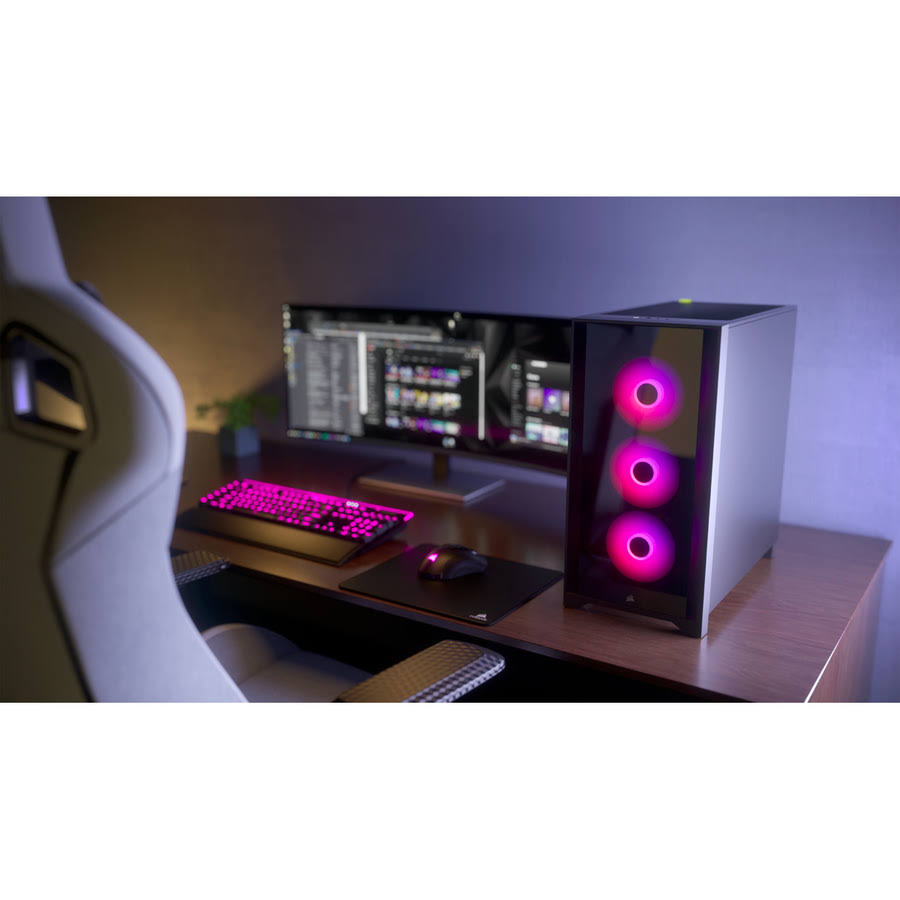 Black Tempered Glass Mid-Tower ATX Case D91233