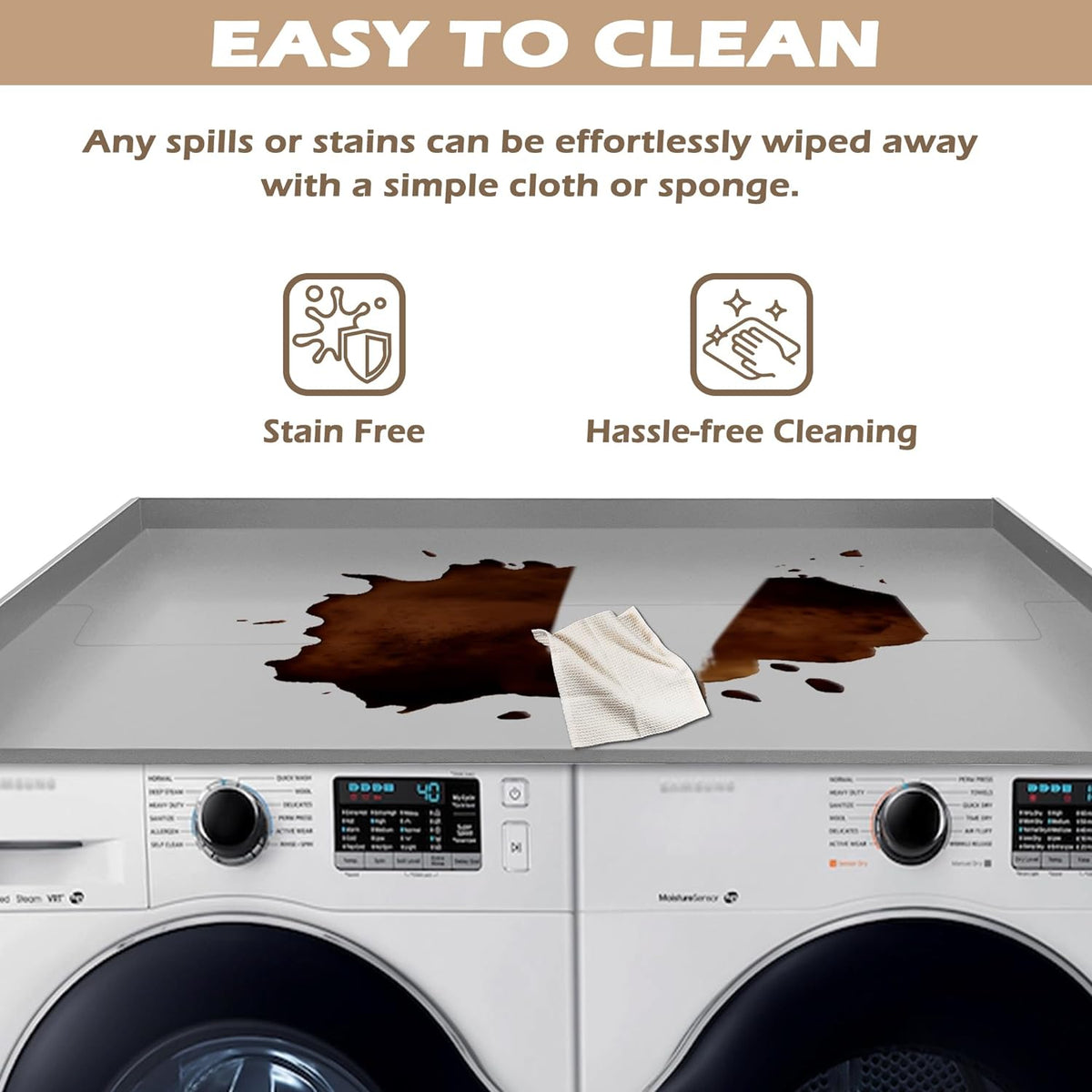 Gray Laundry Countertop Wood H58295