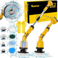 Cordless Power Spin Scrubber with Adjustable Extension Arm and 8 Replaceable Cleaning Heads U19235
