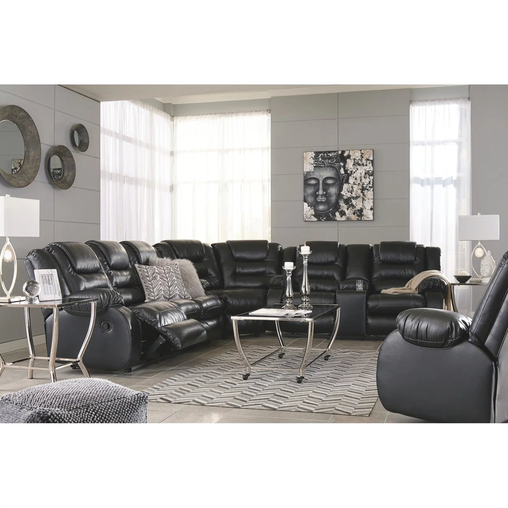 Chocolate Reclining Loveseat with Console M56542