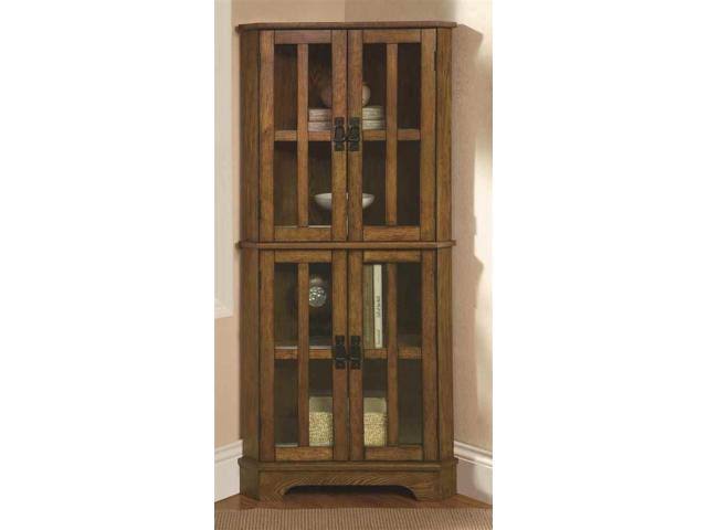 4-Shelf Corner Curio Cabinet Q47578