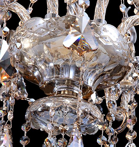 Cognac 8 Lights K9 Crystal Chandelier Ceiling Pendant Lamp 31x28 Inch H91159