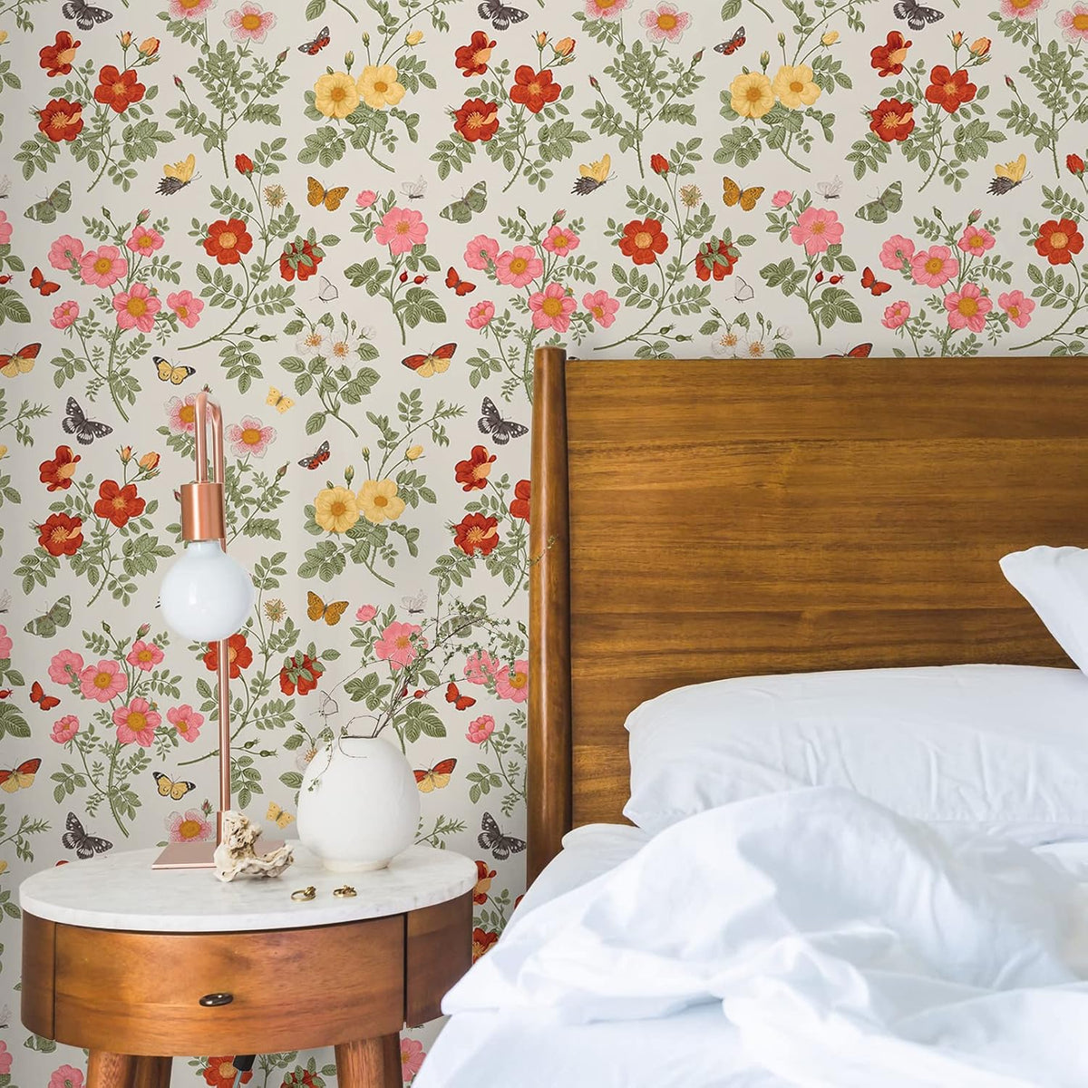 17.7''x118'' Multicolor Floral Peel and Stick Wallpaper N593