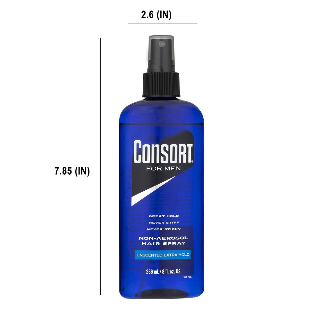 Unscented X-Hold Hair Spray 8 Ounce (236ml) 2 Pack B6977