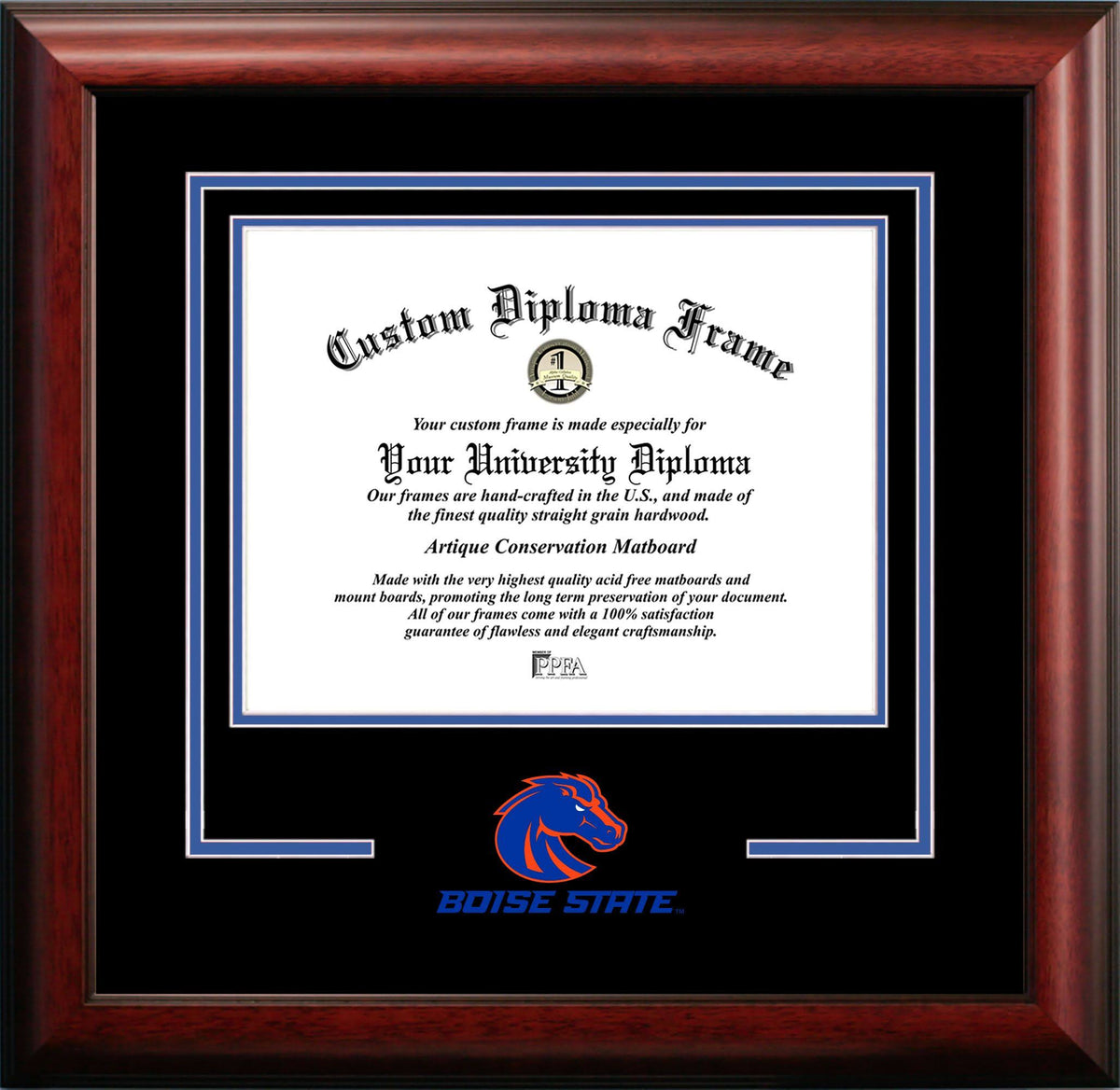 Mahogany Diploma Frame F582