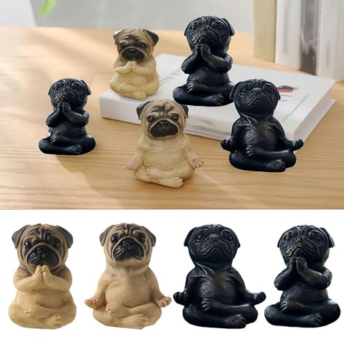 Large Meditation Sitting Dog Statue D206