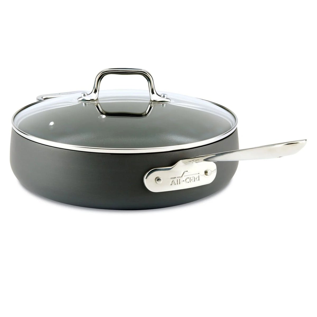 4-Quart Black Nonstick Hard Anodized Saute Pan L9055