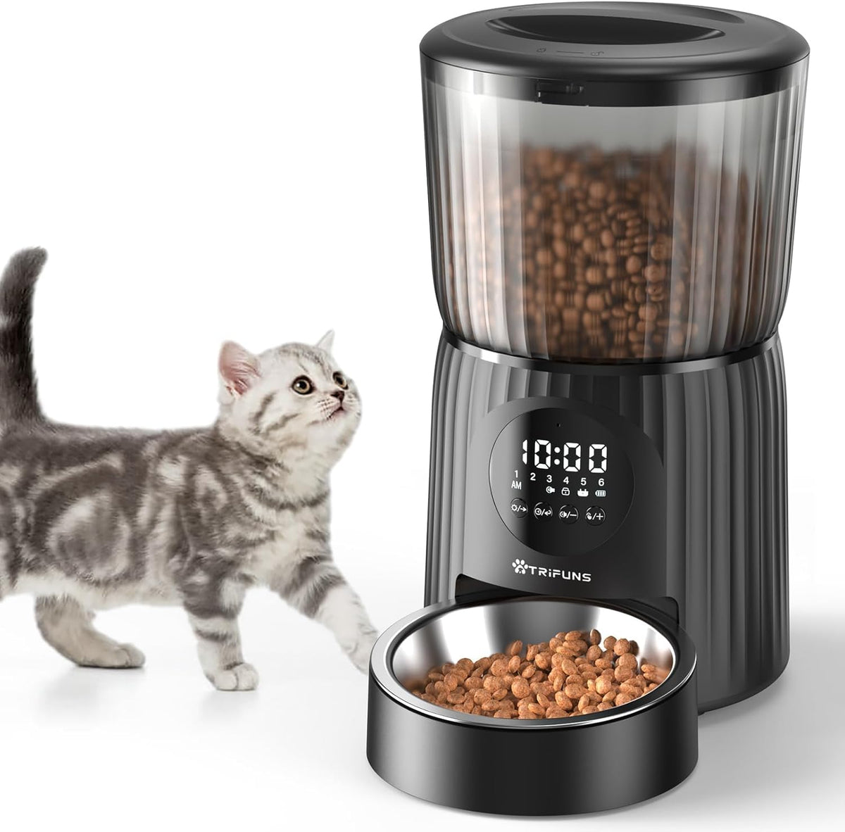 4L Automatic Cat Feeder with Dual Power Supply L74393