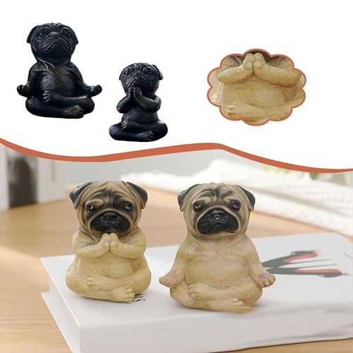 Large Meditation Sitting Dog Statue D206