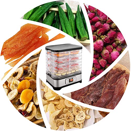 Food Dehydrator Machine with 8 Trays, 400W Digital Timer and Temperature Control, BPA Free S79259