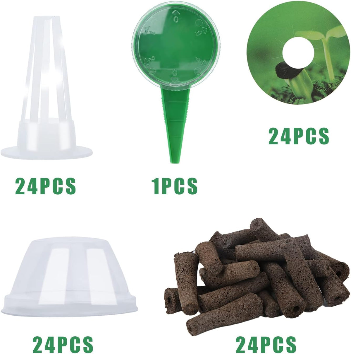 24 Sets Seed Pod Kit for Hydroponic Growing System Y22077
