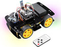 4WD Car Kit with RF Remote, Line Tracking, Obstacle Avoidance, Ultrasonic Sensor I8289