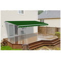Green 13' x 10' Retractable Motorized Patio Awning Z850208