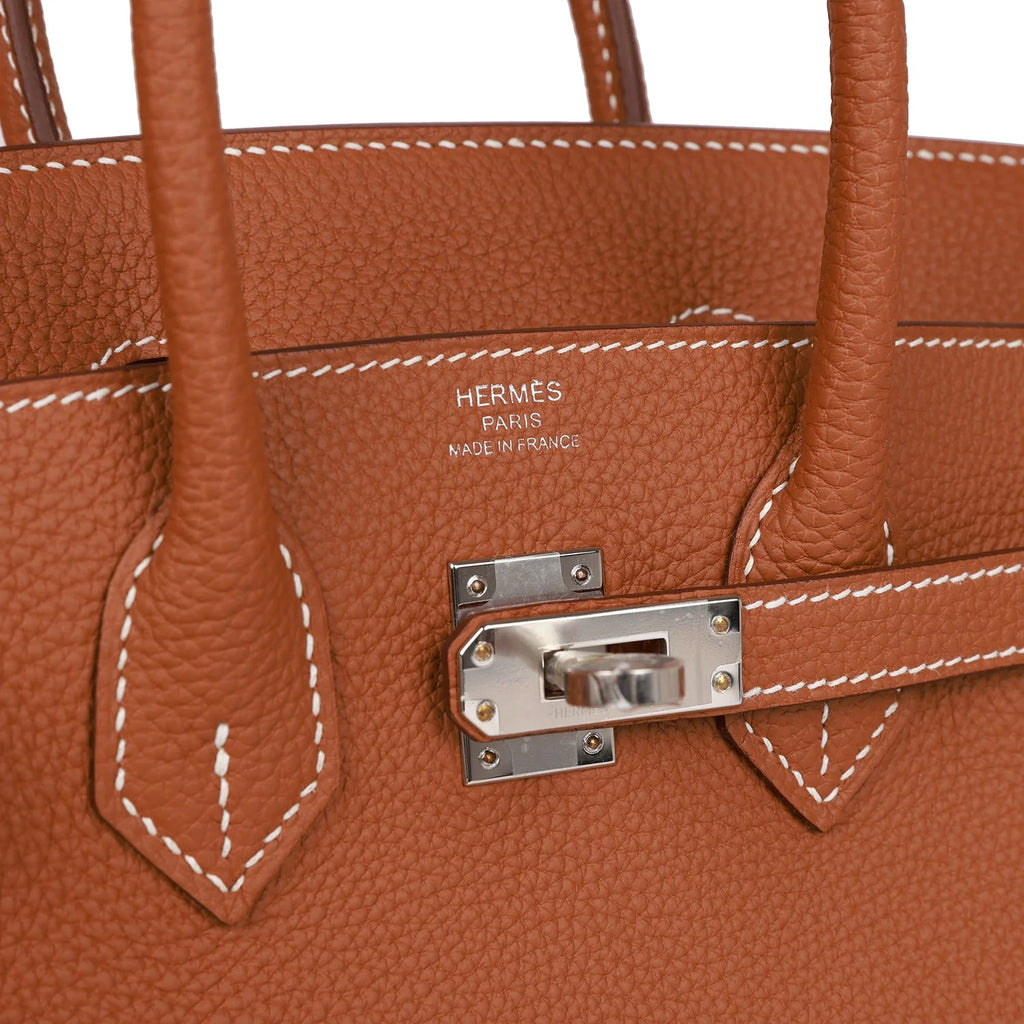 Gold Togo Palladium Hardware Handbag O217