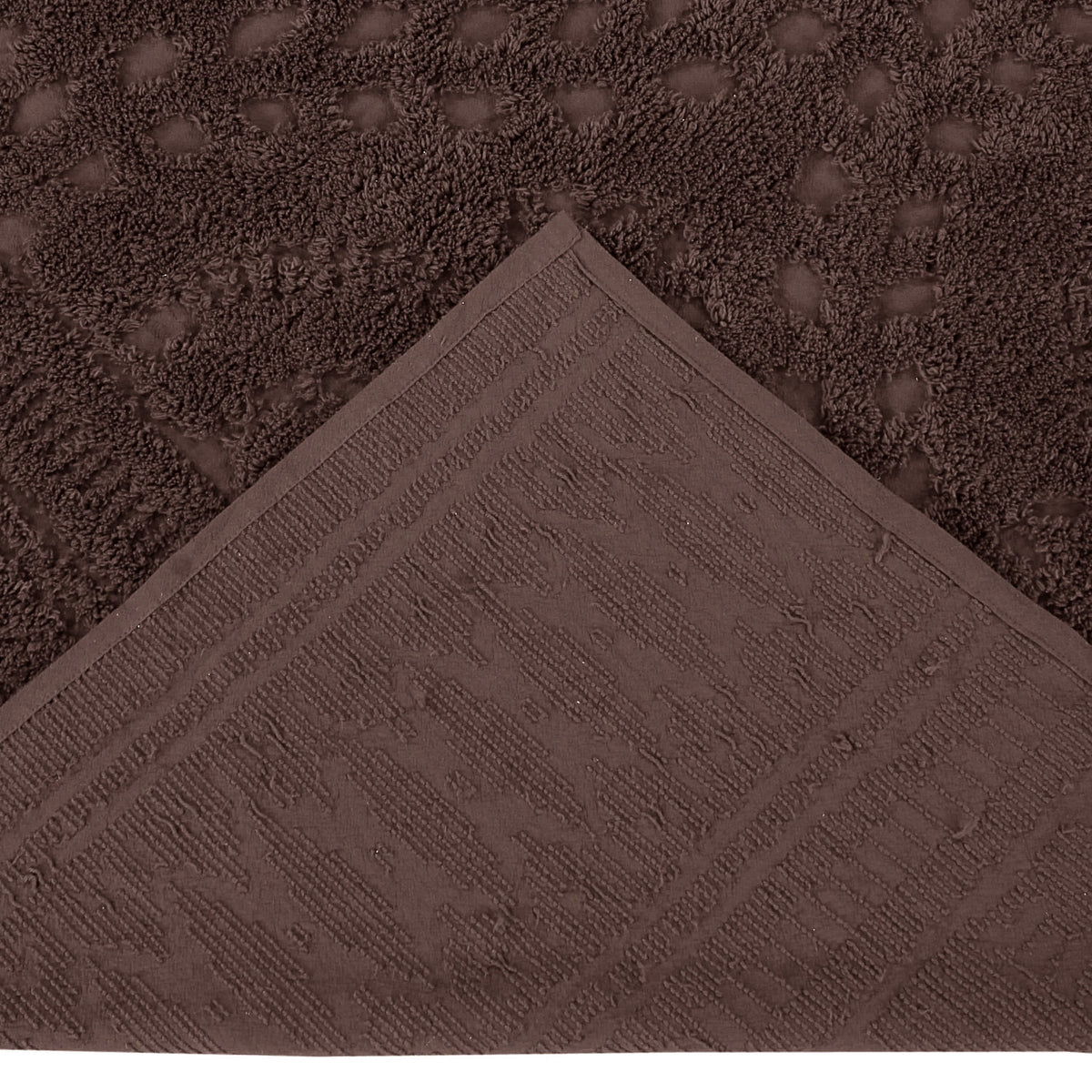 Chocolate Floral Cotton Queen Bedspread Set D6253