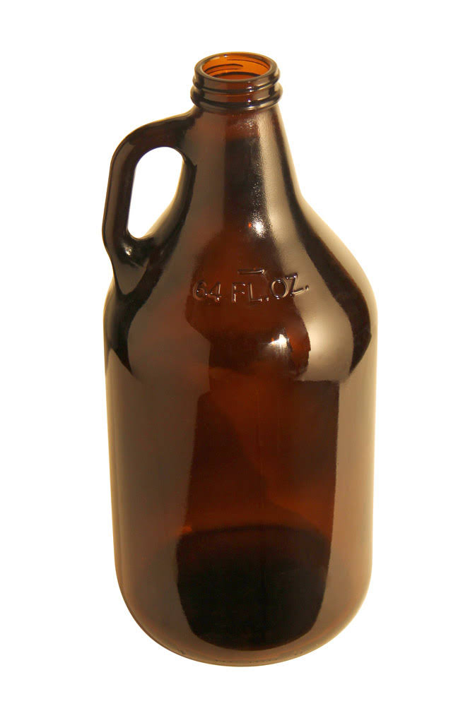 64 oz. Amber Glass Beer Growlers Z121