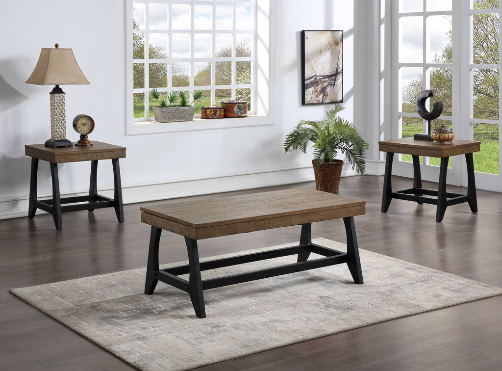Caramel and Ebony Lift-Top Coffee Table O2848