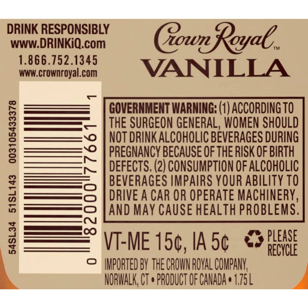 Vanilla Flavored Whisky 1.75 L P201