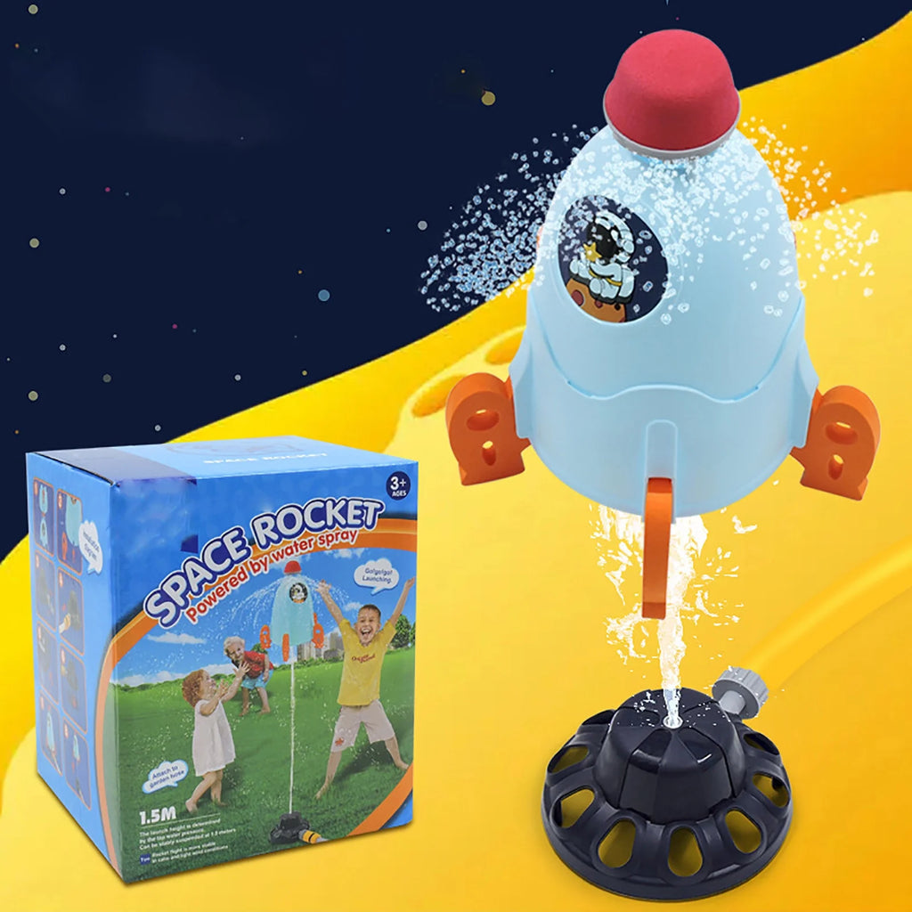 Musical Piano Carpet Space Rocket Sprinkler Water Spray Toy K22502