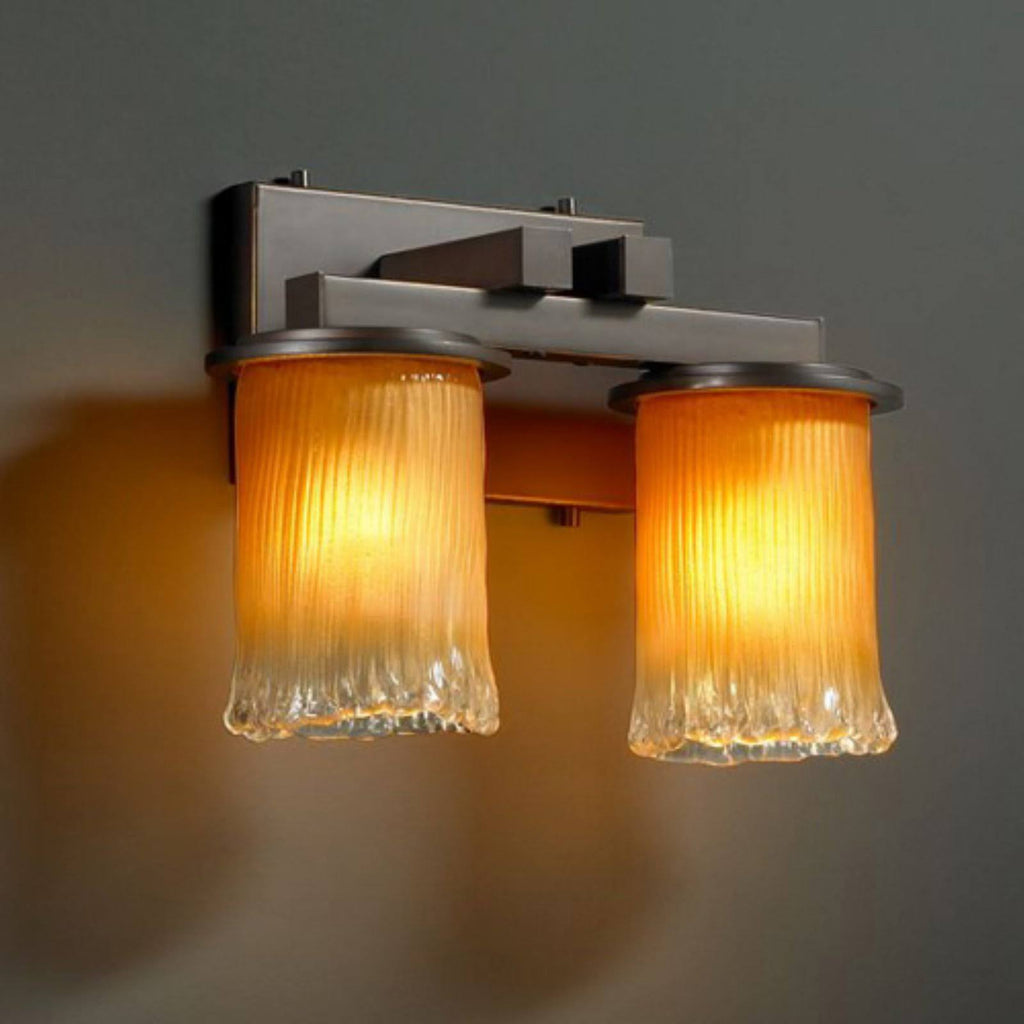 2-Light Straight-Bar Bath Bar in Dark Bronze V560607