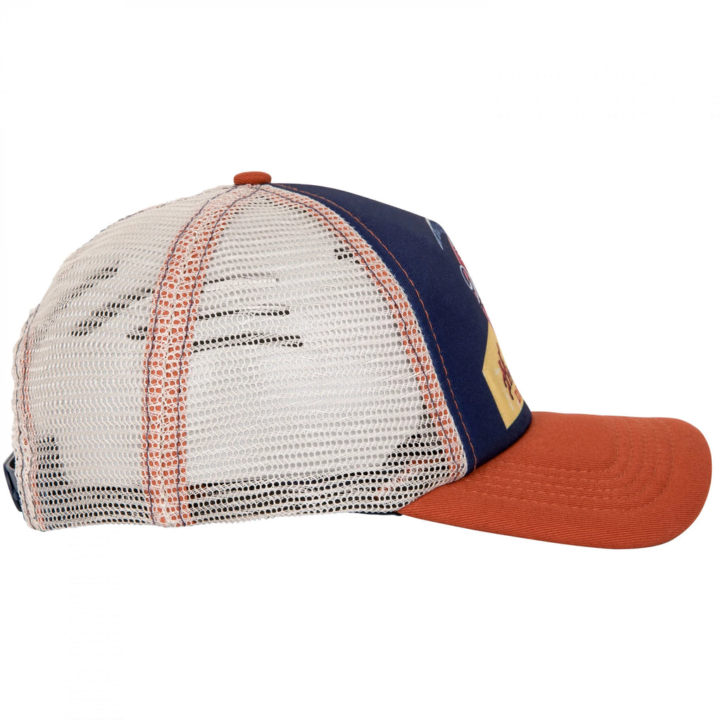 Vintage Label Mesh Back Snapback Hat A89751