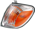 Driver Side Turn Signal Light for Toyota Tundra 2005 2006 Regular/Access Cab Clear Amber Lens Pack of 2 W89554
