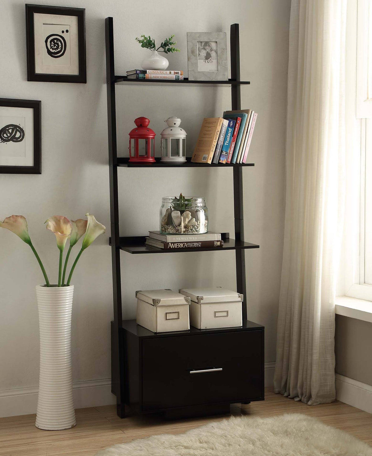 Black Bookcase File Drawer Y94341