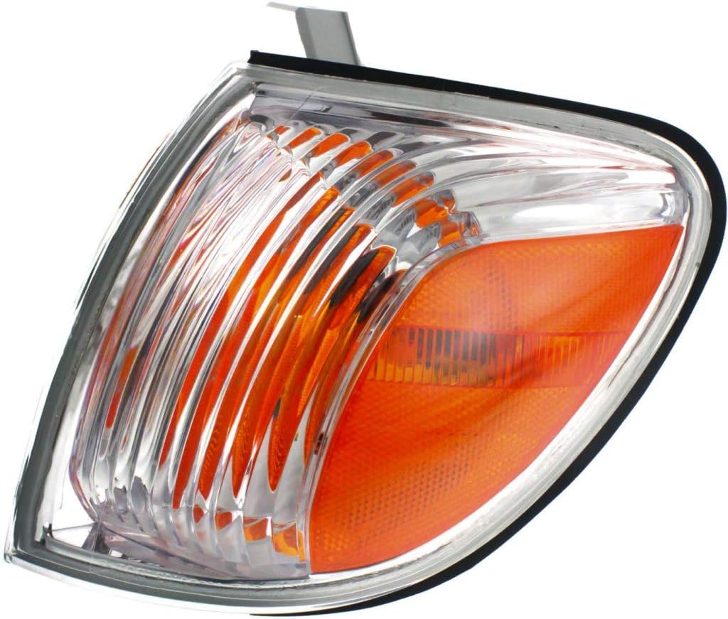 Driver Side Turn Signal Light for Toyota Tundra 2005 2006 Regular/Access Cab Clear Amber Lens Pack of 2 W89554