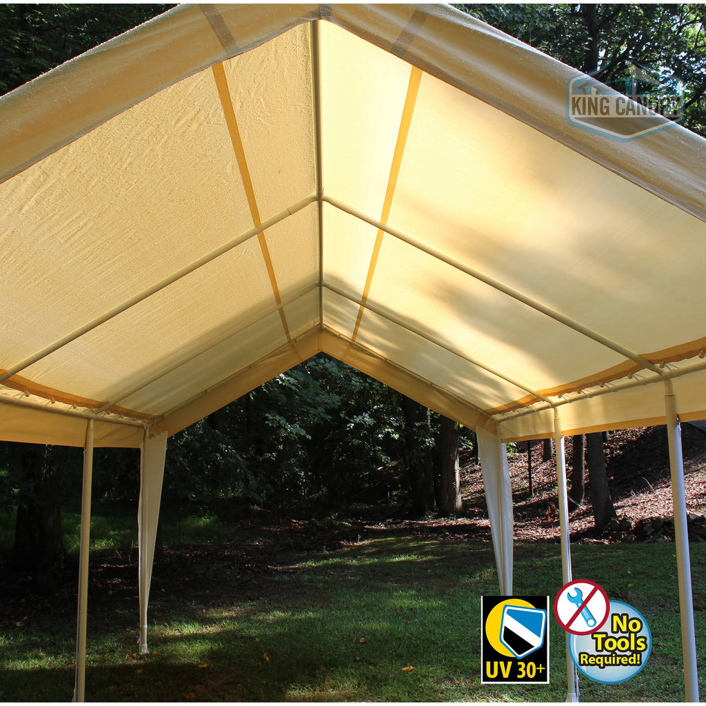10x20 Canopy with Tan/White Cover K2979