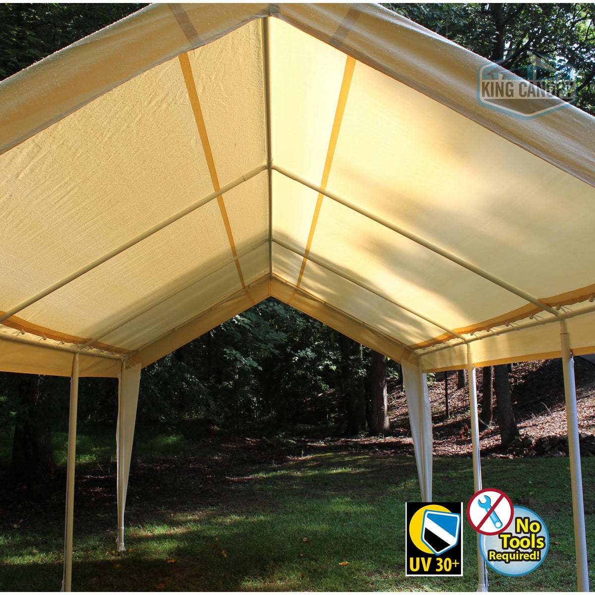 10x20 Canopy with Tan/White Cover K2979