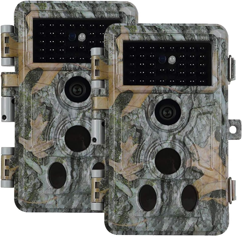 2-Pack Hunting Camera Game Cam 24MP 2.7K Night Vision Waterproof Q2297