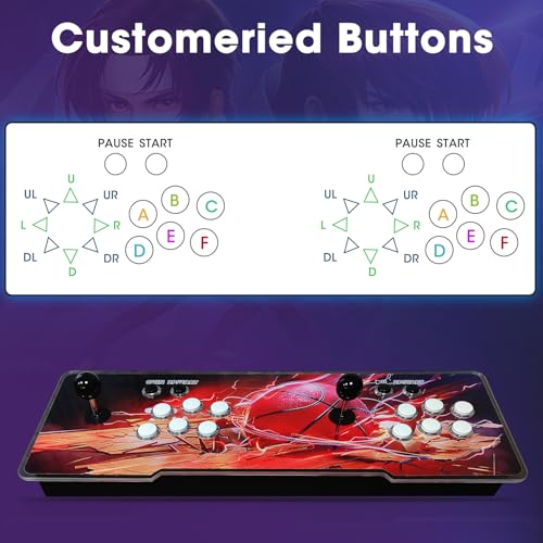 Arcade Game Console with Double Joystick M75896