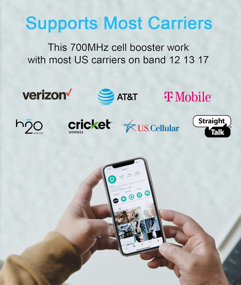 Cell Phone Signal Booster for Home up to 5500 sqft O92494