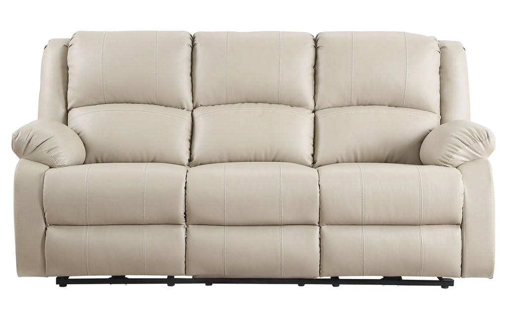 Beige PU Power Motion Sofa T3992