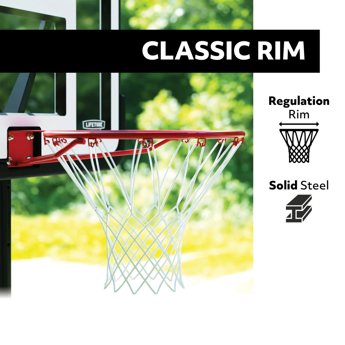 Adjustable Portable Basketball Hoop 44 inch HDPE Plastic H8876