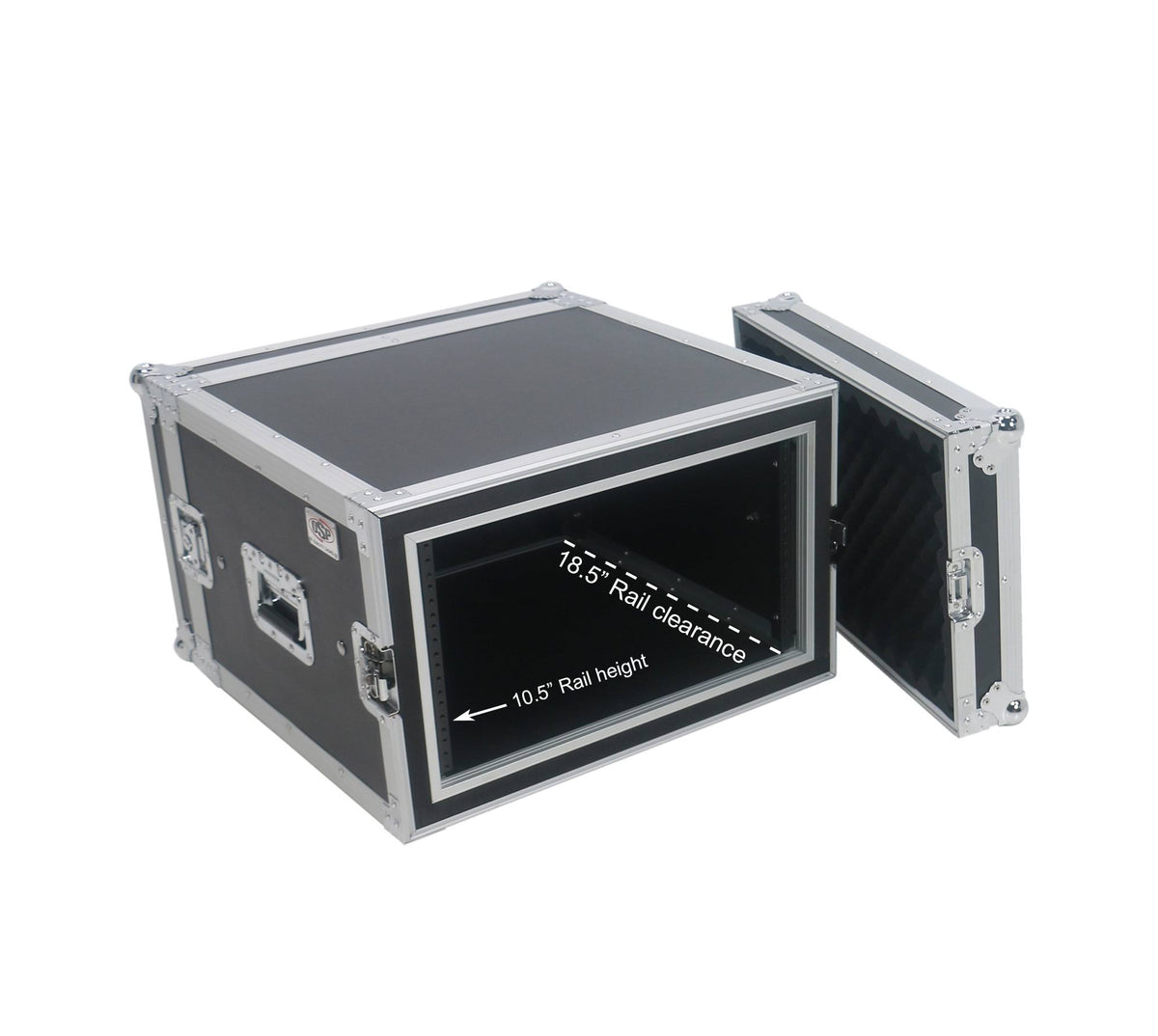 6 Space ATA Shock Mount Amp Rack Case Q640785