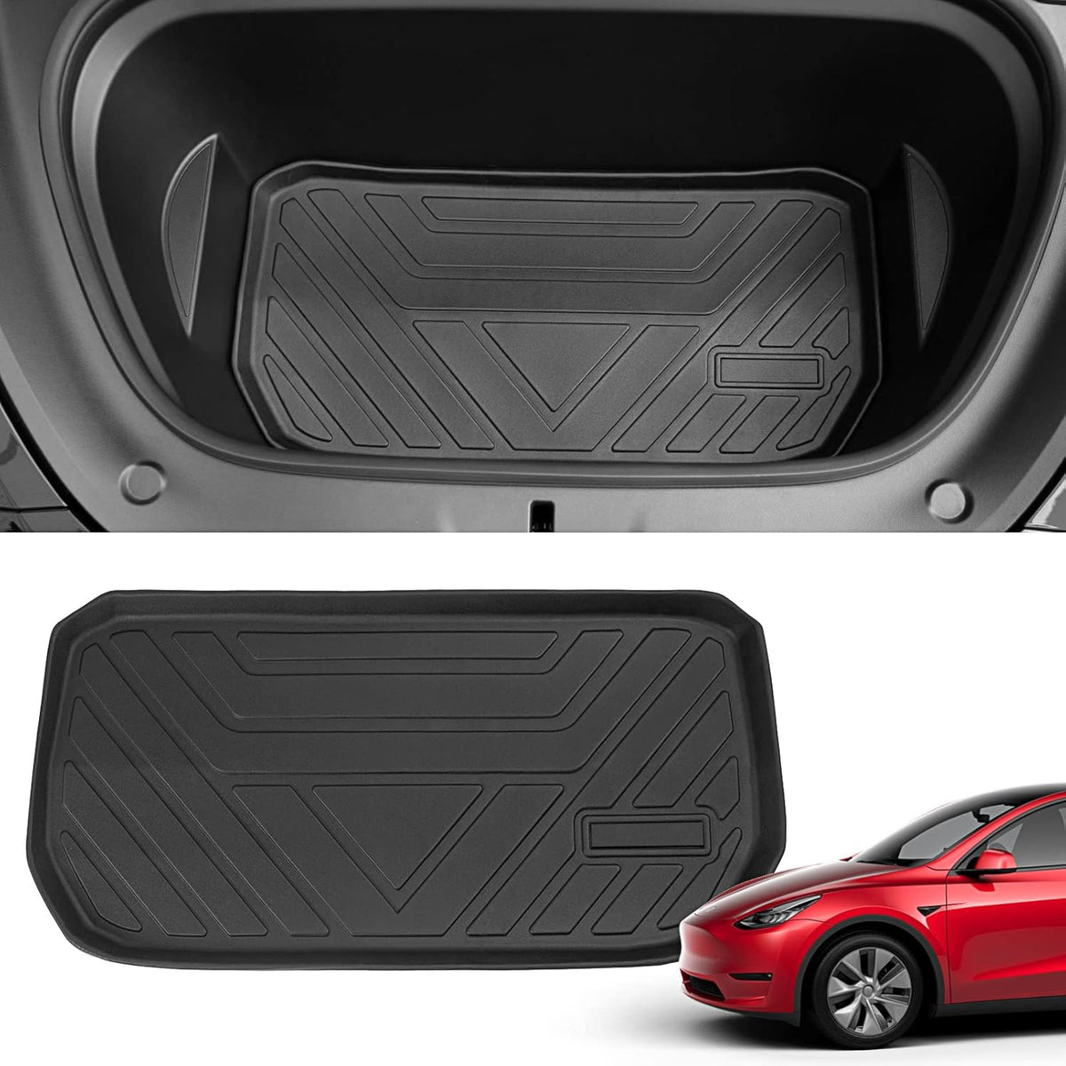 Tesla Model Y Frunk Mat Cargo Liner Floor Mat All Weather 5 Seat Accessories X3797