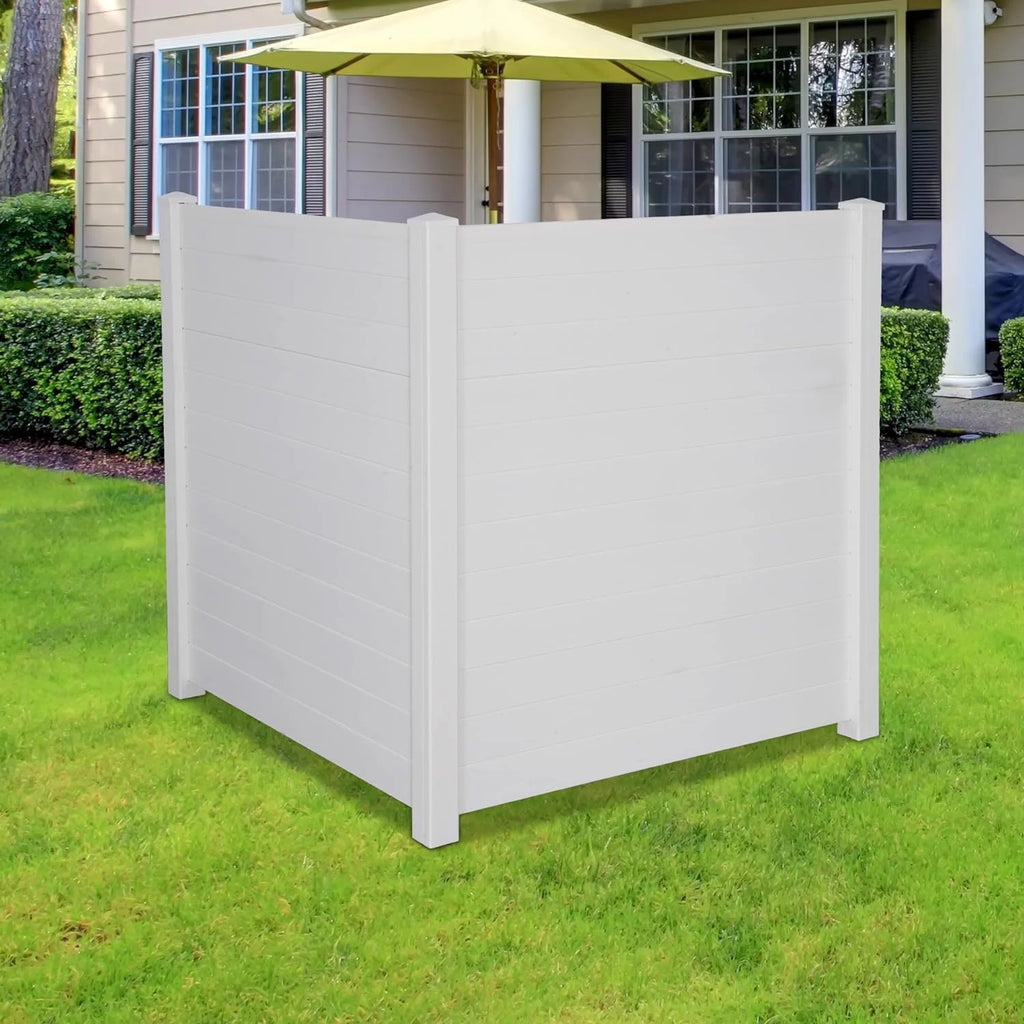 Vinyl Privacy Screen 48" W X 48" H 2 Panels N5294