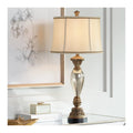32 1/2" Tall Traditional End Table Lamp Gold Silver Mercury Glass F30251