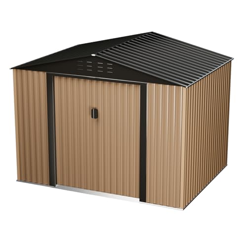 8 x 6 FT Metal Outdoor Storage Shed with Lock V64662