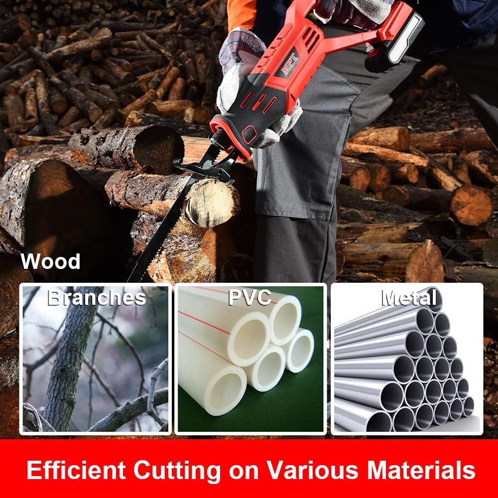 21V Cordless Reciprocating Saw with Battery and Charger X191