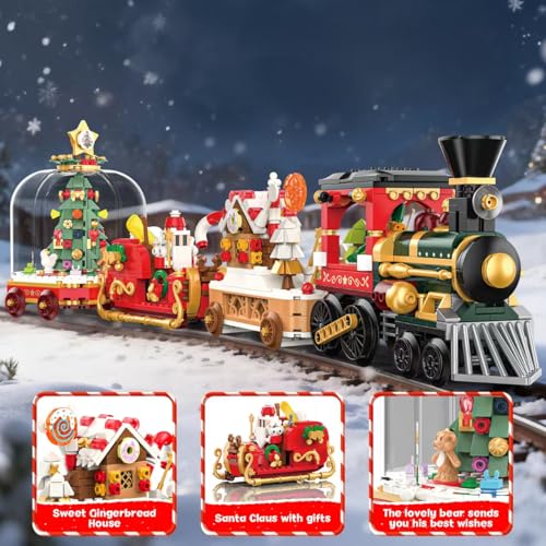 Christmas Train Building Blocks Set 1041 PCS V41829