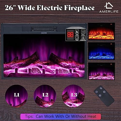 Farmhouse 63" Wood TV Stand with Fireplace P94928