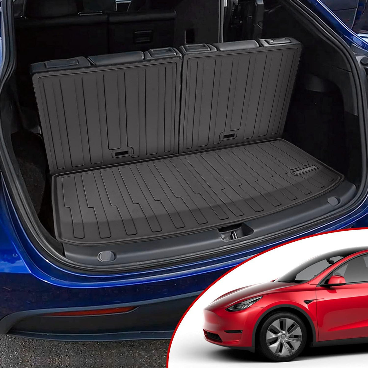 Tesla Model Y Frunk Mat Cargo Liner Floor Mat All Weather 5 Seat Accessories X3797