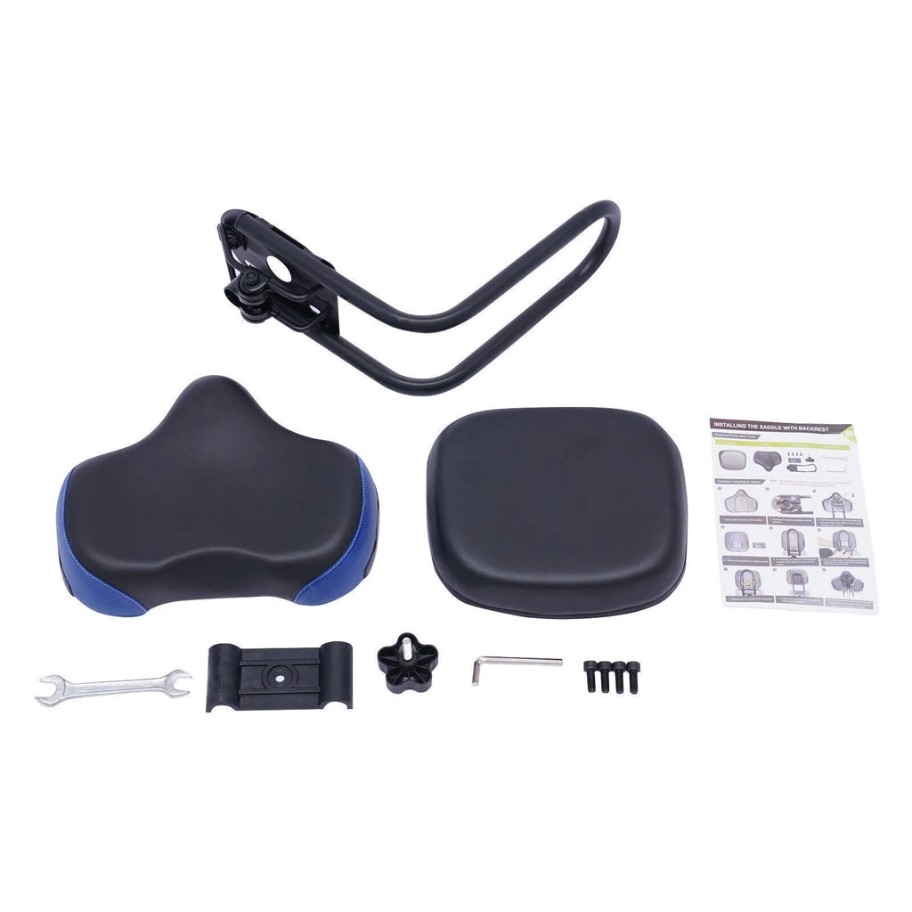 Backrest Saddle Bike Seat with Soft Backrest H11865