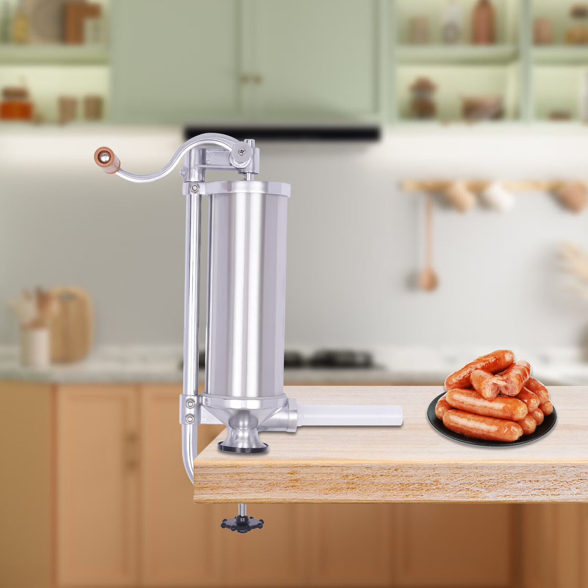 2.5L Stainless Steel Sausage Filler Meat Stuffer O15016