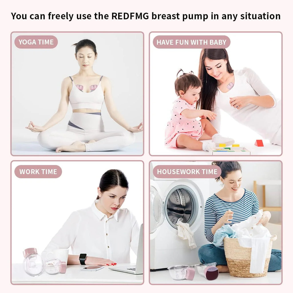 2 Portable Wearable Electric Breast Pumps E584