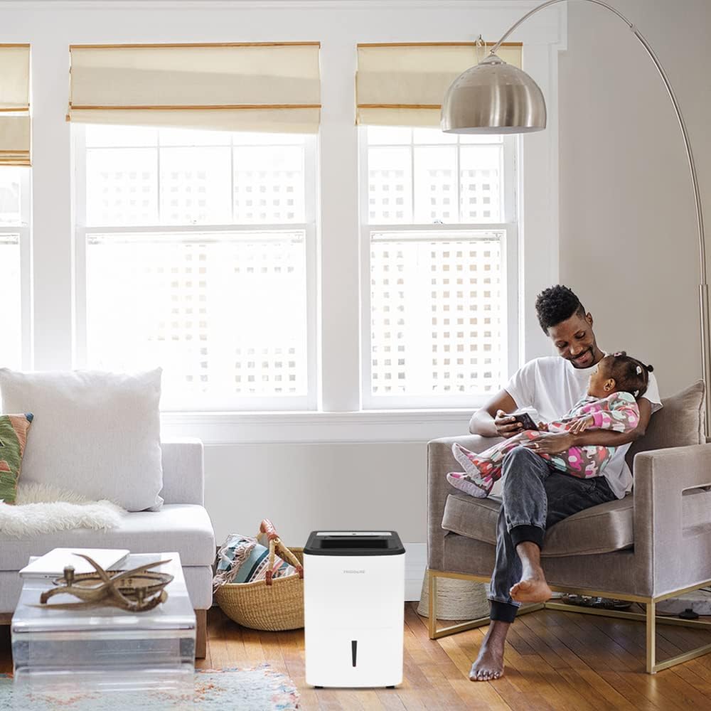 White 50 Pint Dehumidifier with Built In Pump H46201